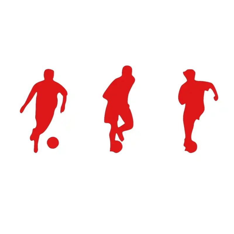 Football Player Wall Stickers Red | Stickers on Wall