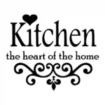 Home Heart Wall Stickers Black | Stickers on Wall