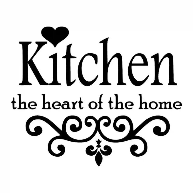 Home Heart Wall Stickers Black | Stickers on Wall