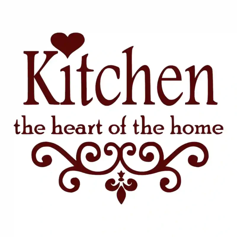 Home Heart Wall Stickers Burgundy | Stickers on Wall
