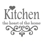 Home Heart Wall Stickers Dark Grey | Stickers on Wall