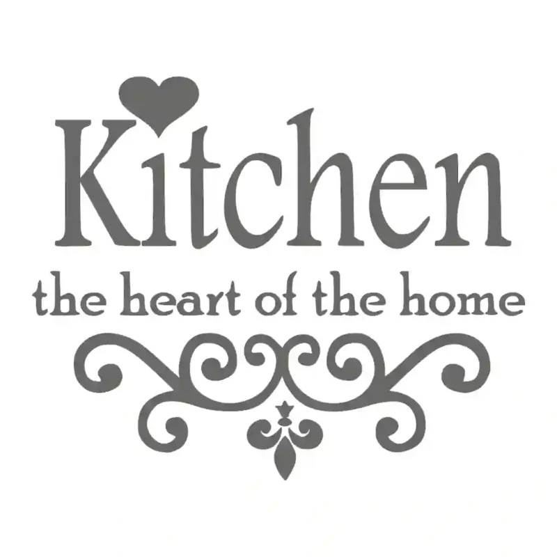 Home Heart Wall Stickers Dark Grey | Stickers on Wall
