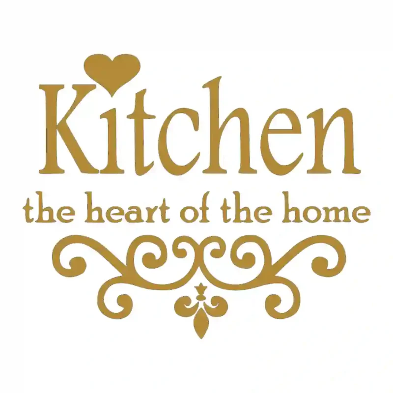 Home Heart Wall Stickers Gold | Stickers on Wall
