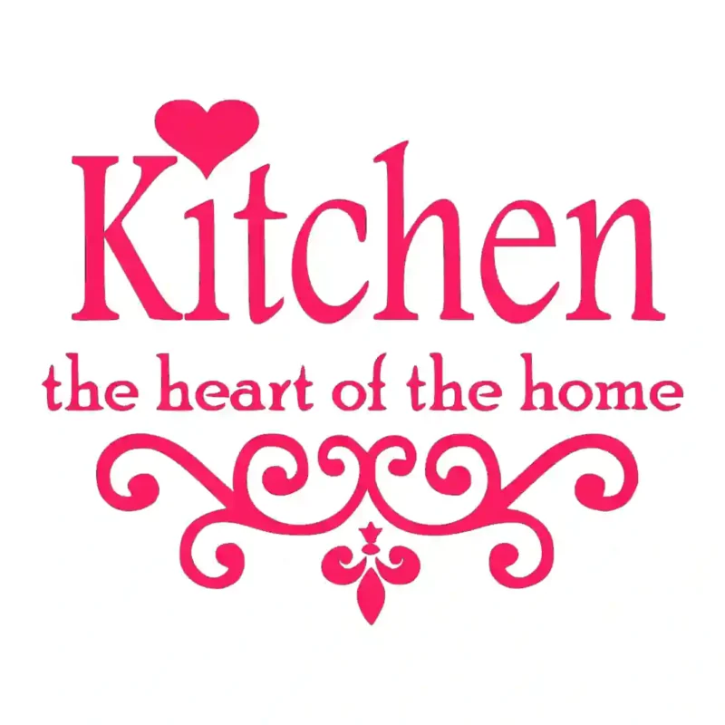 Home Heart Wall Stickers Hot Pink | Stickers on Wall