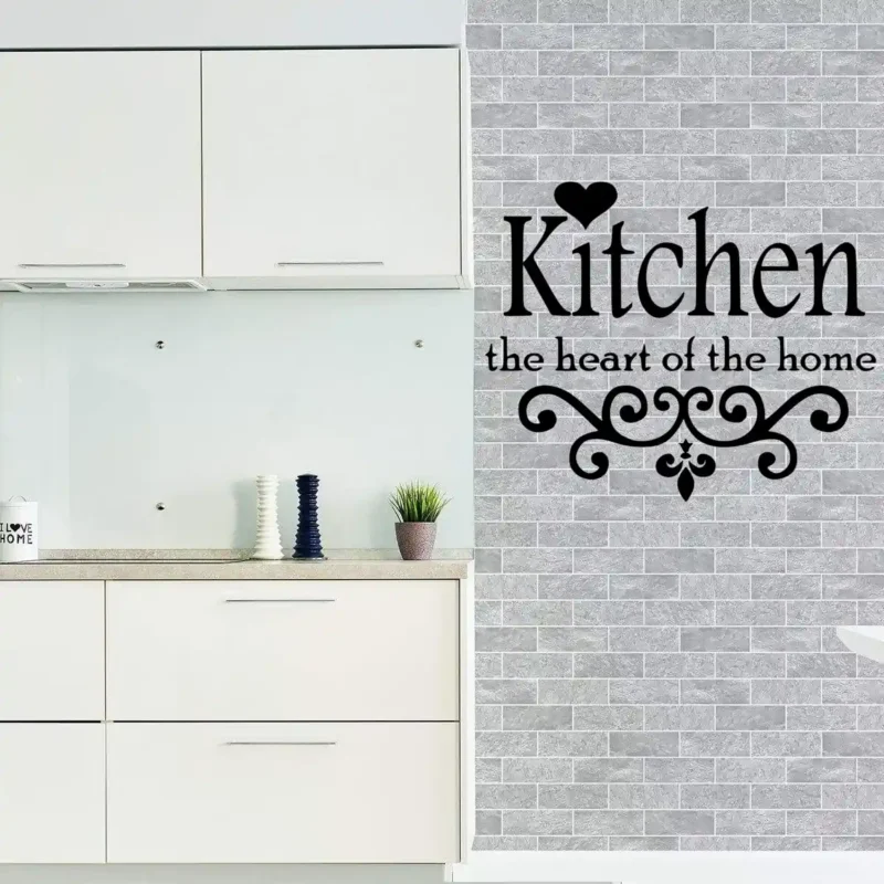 Home Heart Wall Stickers Pure Black | Stickers on Wall
