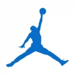 Jumping Basketball Wall Stickers Azure Blue | Stickers on Wall