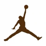 Jumping Basketball Wall Stickers Brown | Stickers on Wall