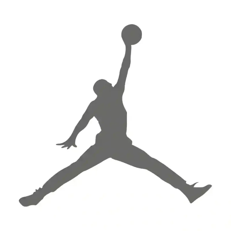 Jumping Basketball Wall Stickers Dark Grey | Stickers on Wall
