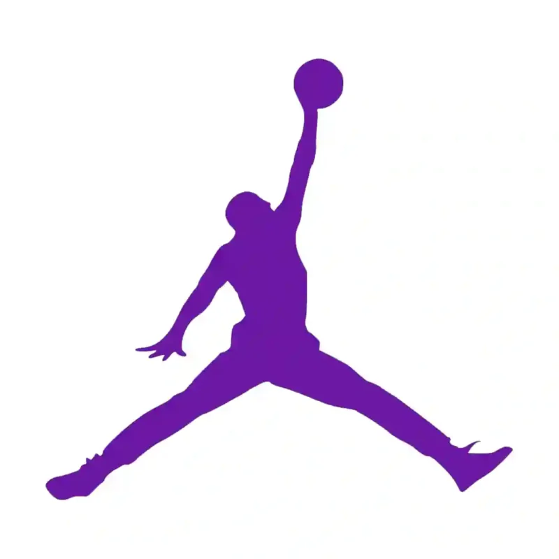 Jumping Basketball Wall Stickers Perfect Purple | Stickers on Wall
