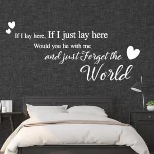 Just forget the world wall sticker white