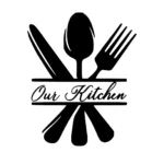 Kitchen Cutlery Wall Stickers Black | Stickers on Wall