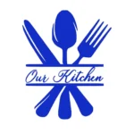 Kitchen Cutlery Wall Stickers Brilliant Blue | Stickers on Wall