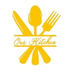 Kitchen Cutlery Wall Stickers Golden Yellow | Stickers on Wall
