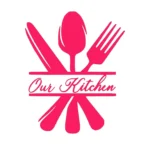 Kitchen Cutlery Wall Stickers Hot Pink | Stickers on Wall