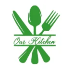 Kitchen Cutlery Wall Stickers Mid Green | Stickers on Wall
