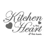 Kitchen Heart Wall Stickers Dark Grey | Stickers on Wall