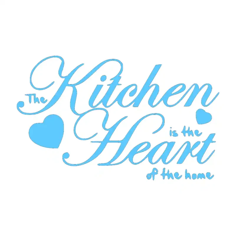 Kitchen Heart Wall Stickers Light Blue | Stickers on Wall