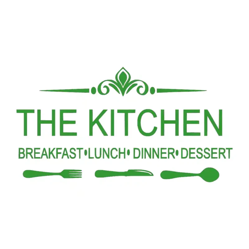 Kitchen Meal Wall Stickers Mid Green | Stickers on Wall