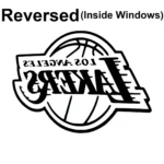 Lakers Logo Wall Stickers Reversed | Stickers on Wall