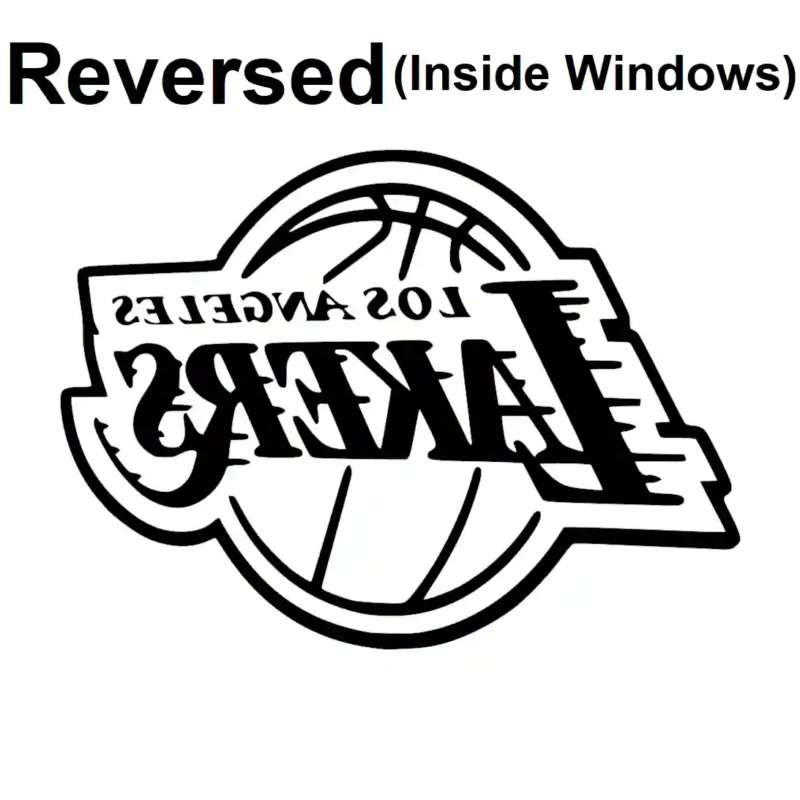 Lakers Logo Wall Stickers Reversed | Stickers on Wall
