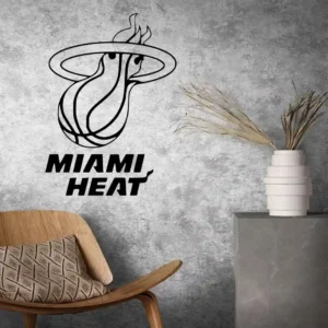 Miami heat wall stickers dark black