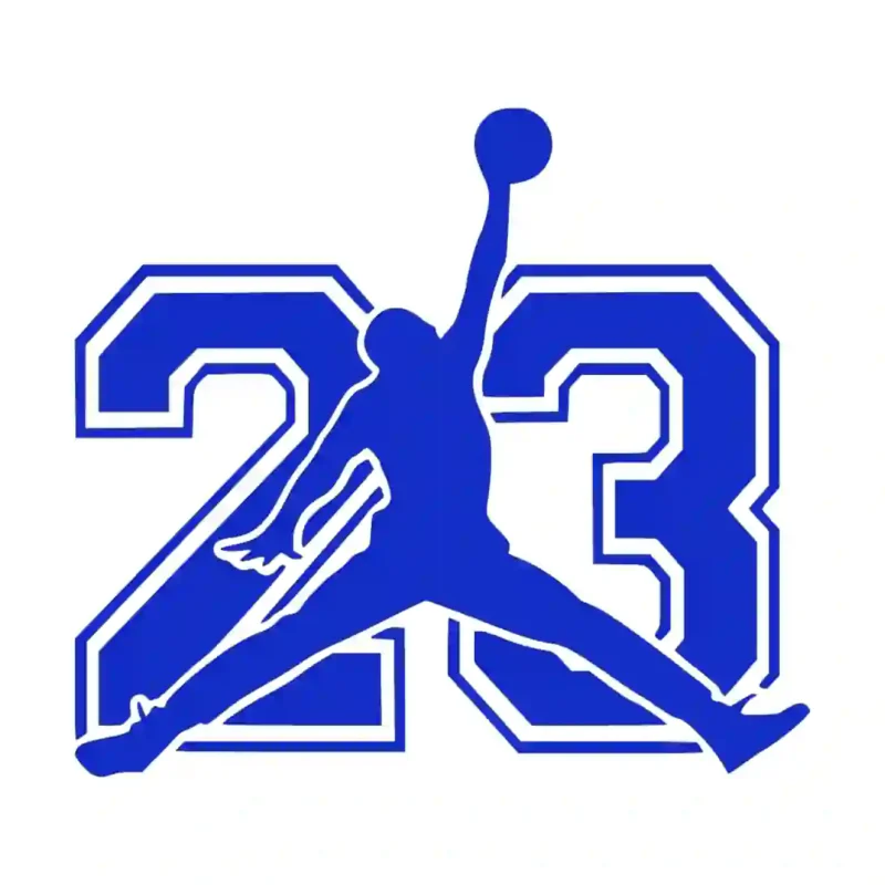 Michael Jordan  Wall Stickers Brilliant Blue | Stickers on Wall