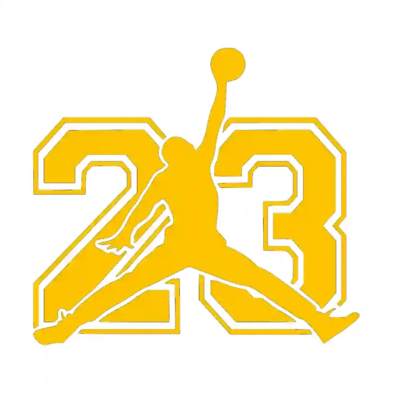Michael Jordan  Wall Stickers Golden Yellow | Stickers on Wall