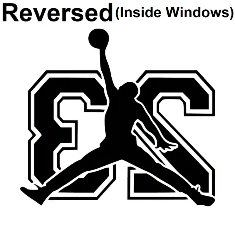 Michael Jordan  Wall Stickers Reversed | Stickers on Wall