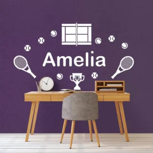 Name tennis wall stickers