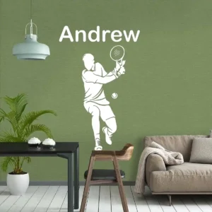 Personalised tennis wall stickers