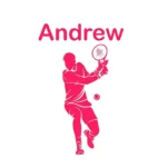 Personalised Tennis Wall Stickers Hot Pink | Stickers on Wall