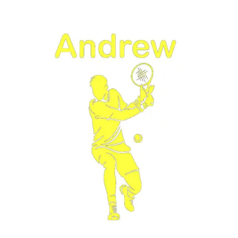 Personalised Tennis Wall Stickers Lemon | Stickers on Wall