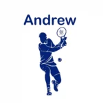 Personalised Tennis Wall Stickers Medium Blue | Stickers on Wall