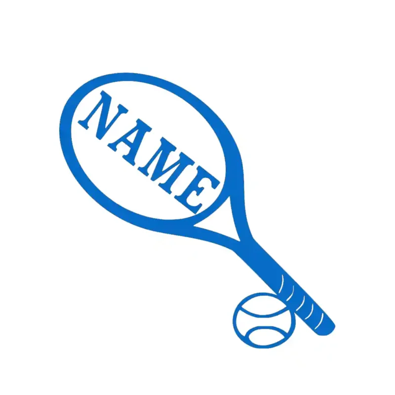 Personalized Tennis Wall Stickers Azure Blue | Stickers on Wall