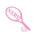 Personalized Tennis Wall Stickers Bubblegum | Stickers on Wall