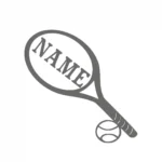 Personalized Tennis Wall Stickers Dark Grey | Stickers on Wall