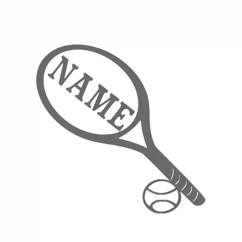 Personalized Tennis Wall Stickers Dark Grey | Stickers on Wall