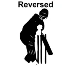 Defensive Batsman Wall Stickers Reversed | Stickers on Wall Defensive Batsman Wall Stickers Reversed | Stickers on Wall