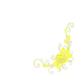 Rose Corner Wall Stickers Lemon | Stickers on Wall