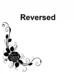 Rose Corner Wall Stickers Reversed | Stickers on Wall