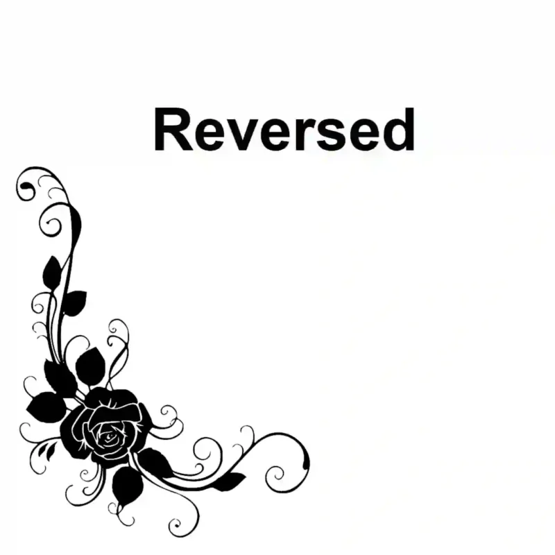 Rose Corner Wall Stickers Reversed | Stickers on Wall