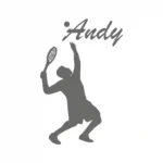 Serving Tennis Wall Stickers Dark Grey | Stickers on Wall