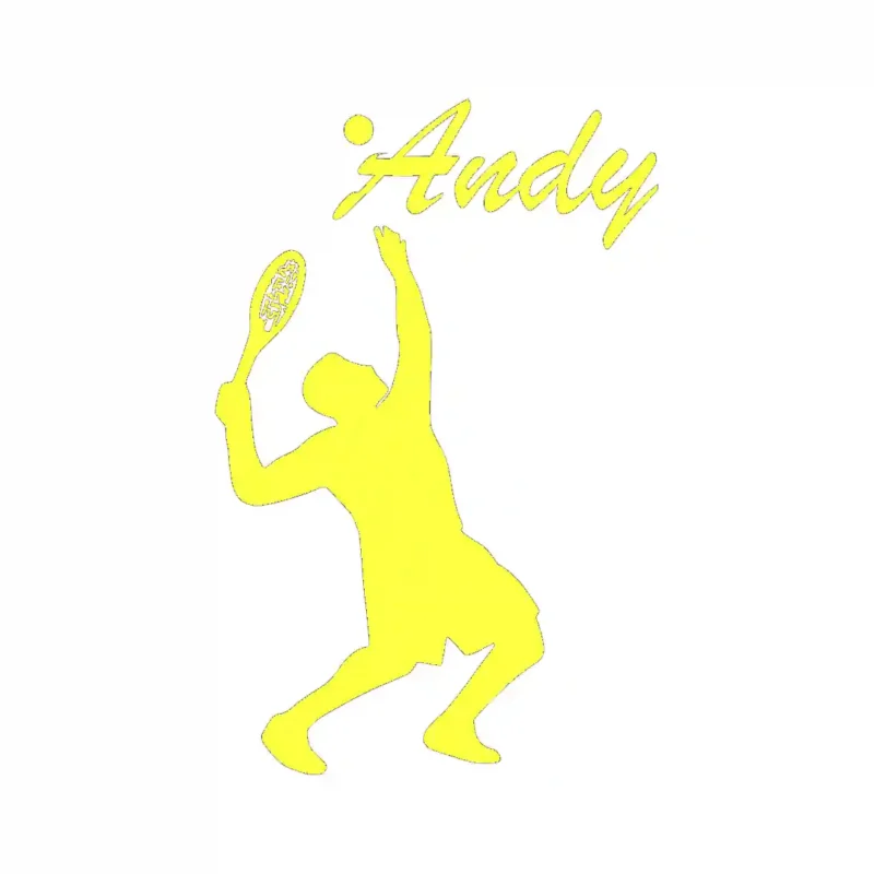 Serving Tennis Wall Stickers Lemon | Stickers on Wall