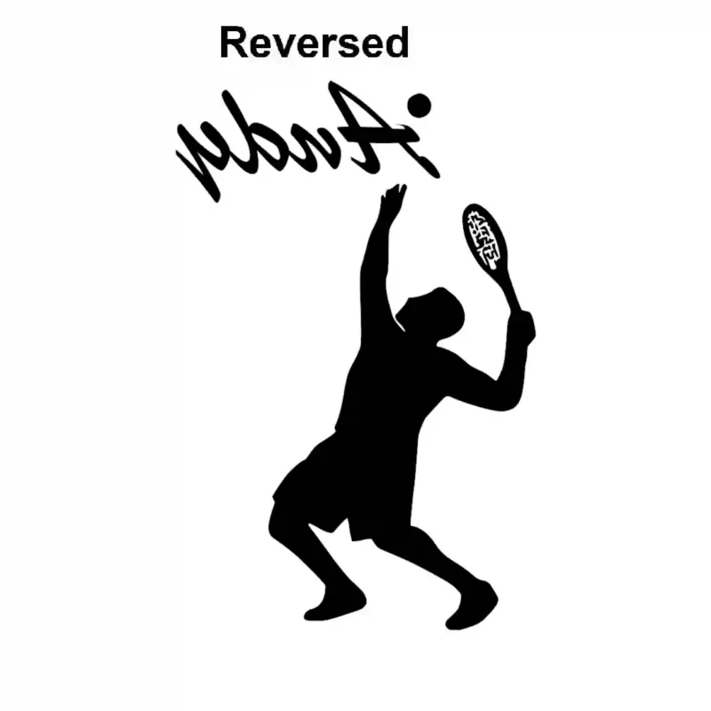Serving Tennis Wall Stickers Reversed | Stickers on Wall