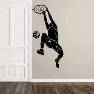 Slam dunk wall stickers dark black