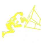 Slamdunk Sports Wall Stickers Lemon | Stickers on Wall