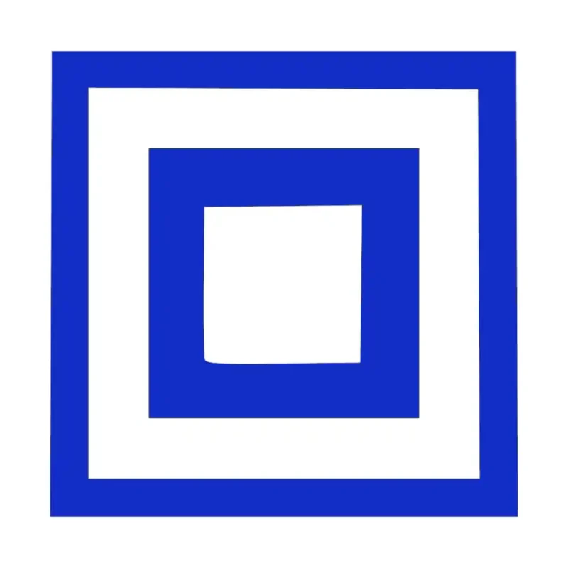 Squares Tile Wall Stickers Brilliant Blue | Stickers on Wall