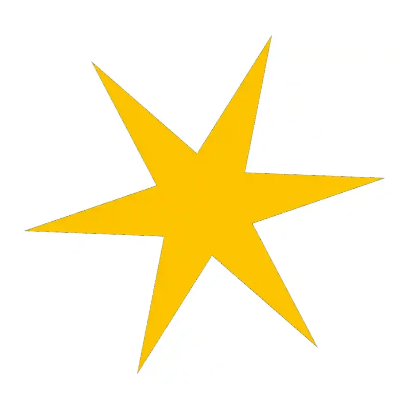 Star Tile Wall Stickers Golden Yellow | Stickers on Wall