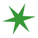 Star Tile Wall Stickers Mid Green | Stickers on Wall