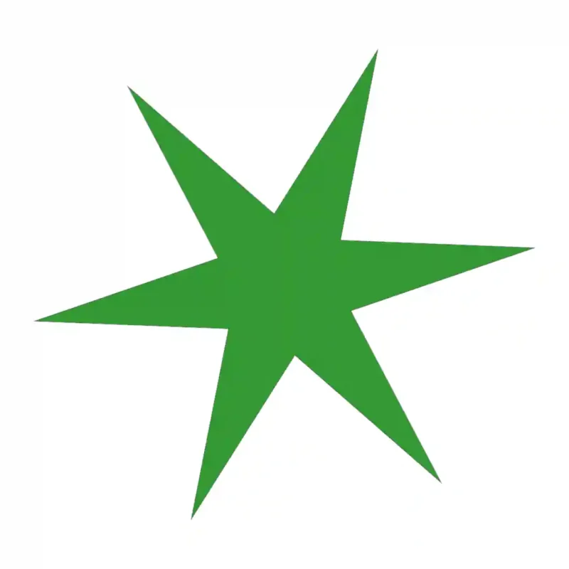 Star Tile Wall Stickers Mid Green | Stickers on Wall